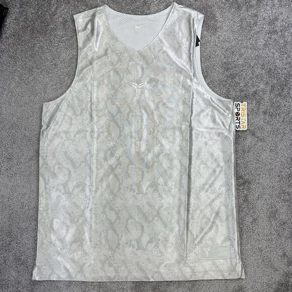Nike Kobe Dri-Fit Reversible Basketball Jersey Mens Size XXL White Mamba FZ0934 - Picture 5 of 15